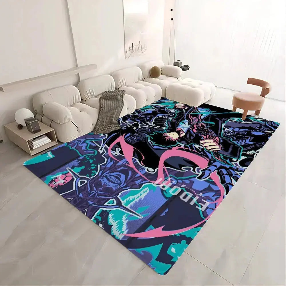 Printed anime mat showcasing Solo Leveling main character in action