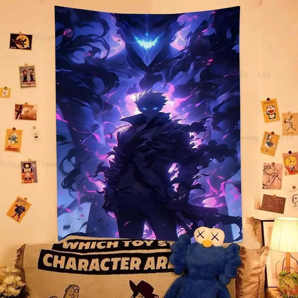 Shadow Monarch Wall Hanging for Anime Decor