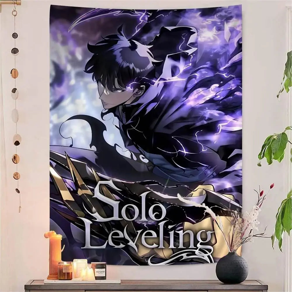 Sung Jin-Woo Solo Leveling Anime Wall Tapestry