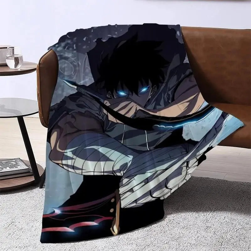 Sung Jin-Woo Anime Solo Leveling Throw Blanket