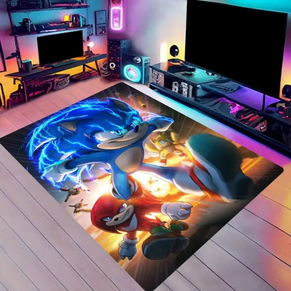 Soft home carpet rug placed in a living room with modern furniture