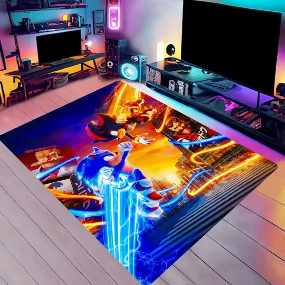 Soft home carpet rug placed in a living room with modern furniture