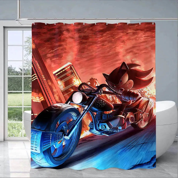 Sonic the Hedgehog Shower Curtain - Zirconic - Zirconic