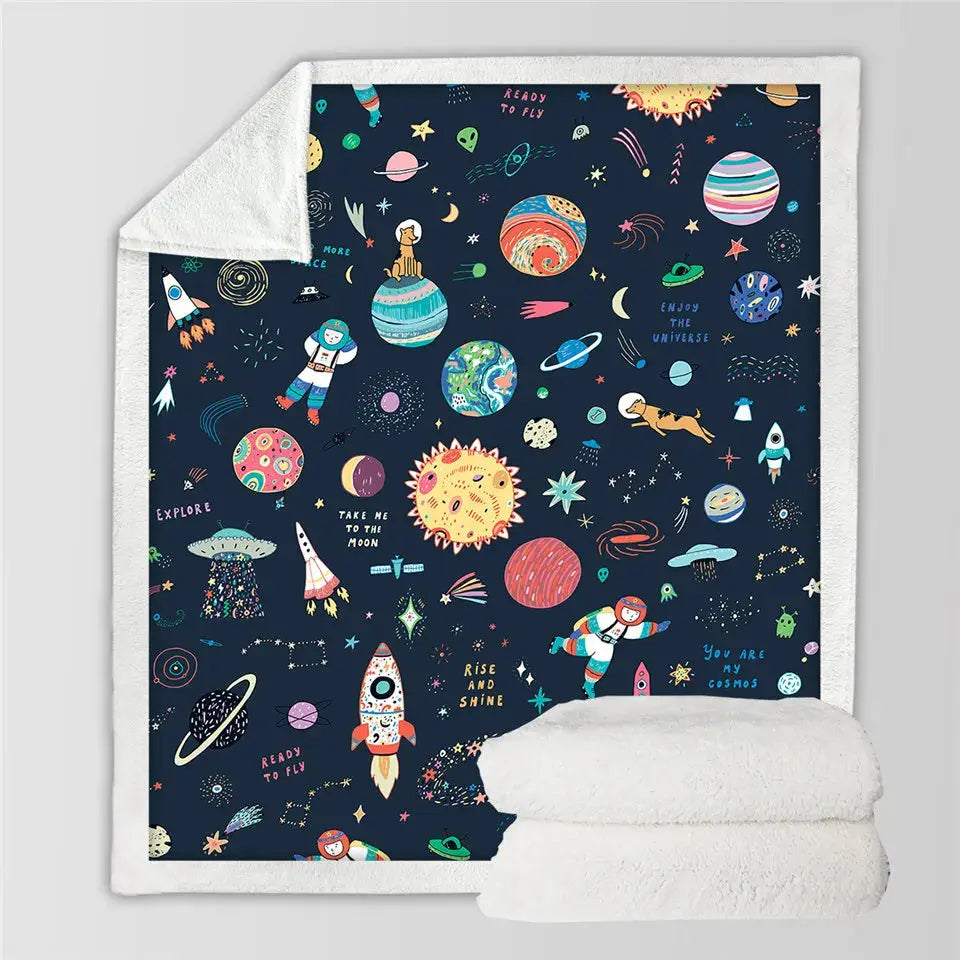 Space Throw Blanket My Store