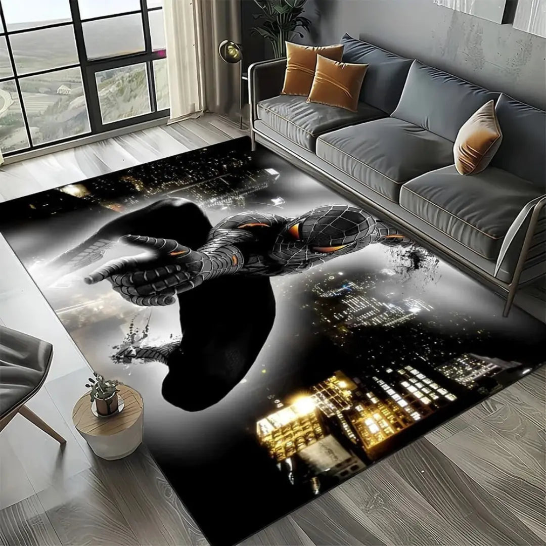 Soft home carpet rug placed in a living room with modern furniture