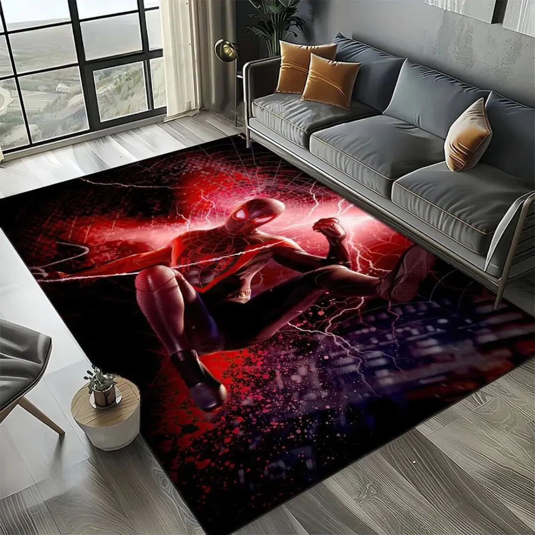 Soft home carpet rug placed in a living room with modern furniture