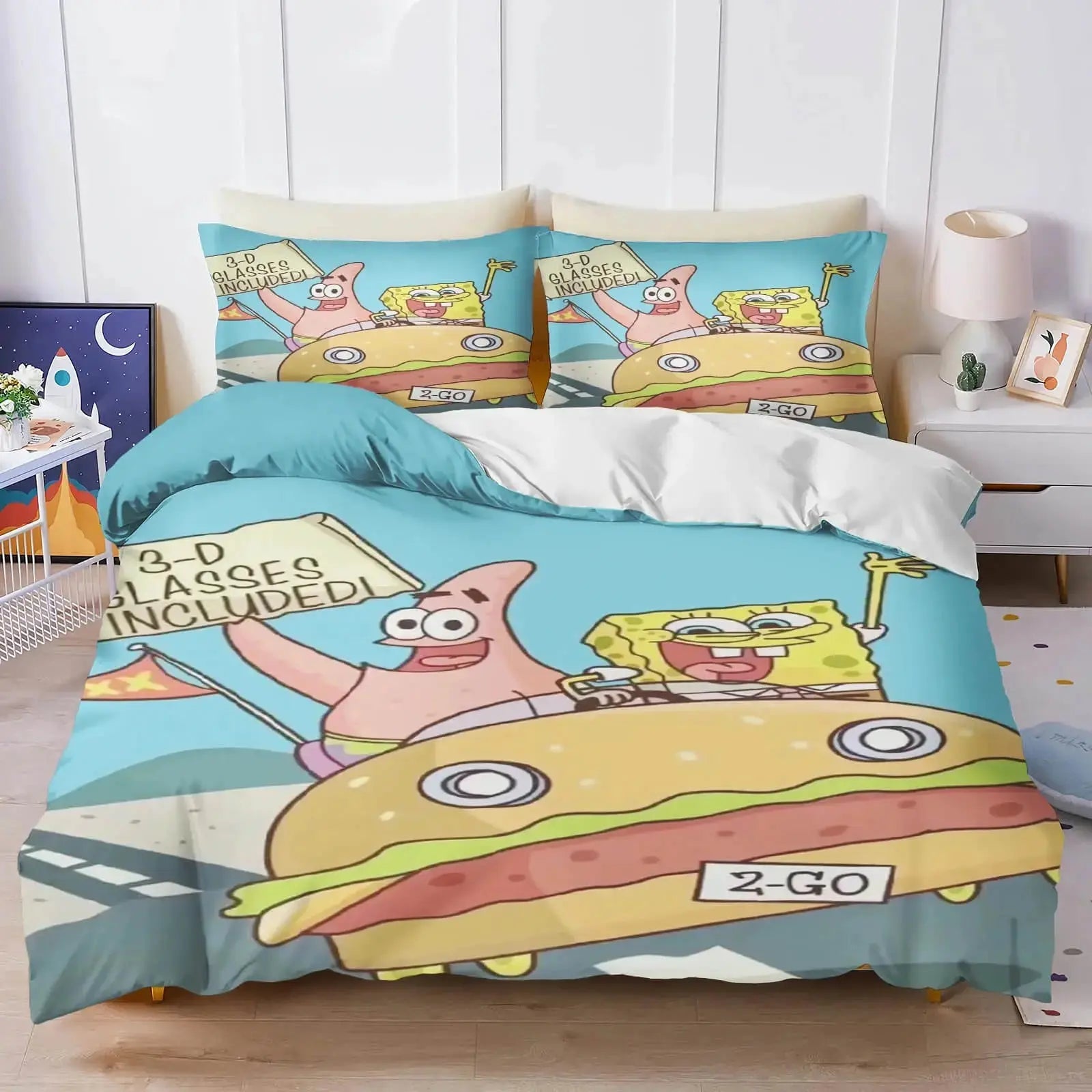 Spongebob Squarepants & Patrick Star Bedding Cover Set Zirconic
