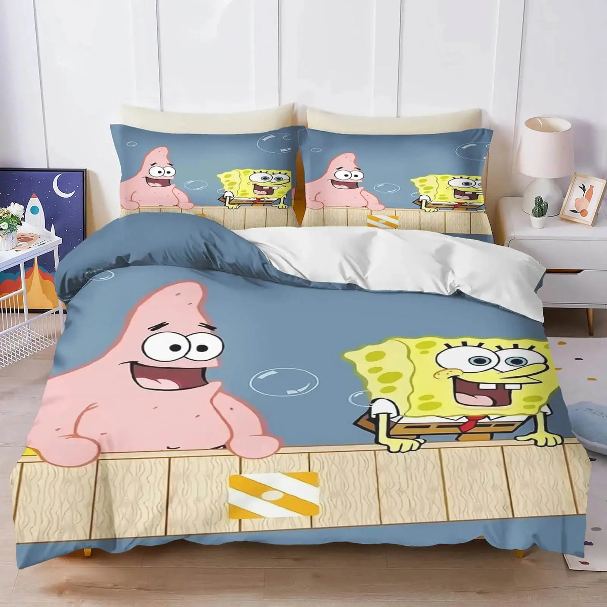 Spongebob Squarepants & Patrick Star Quilt Cover Zirconic