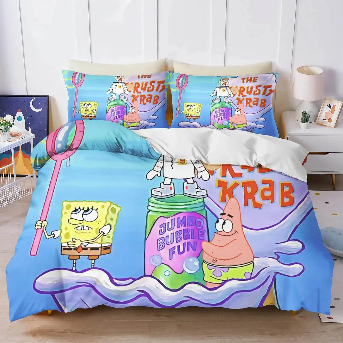 Spongebob Squarepants & Sandy Cheeks Duvet Cover Zirconic