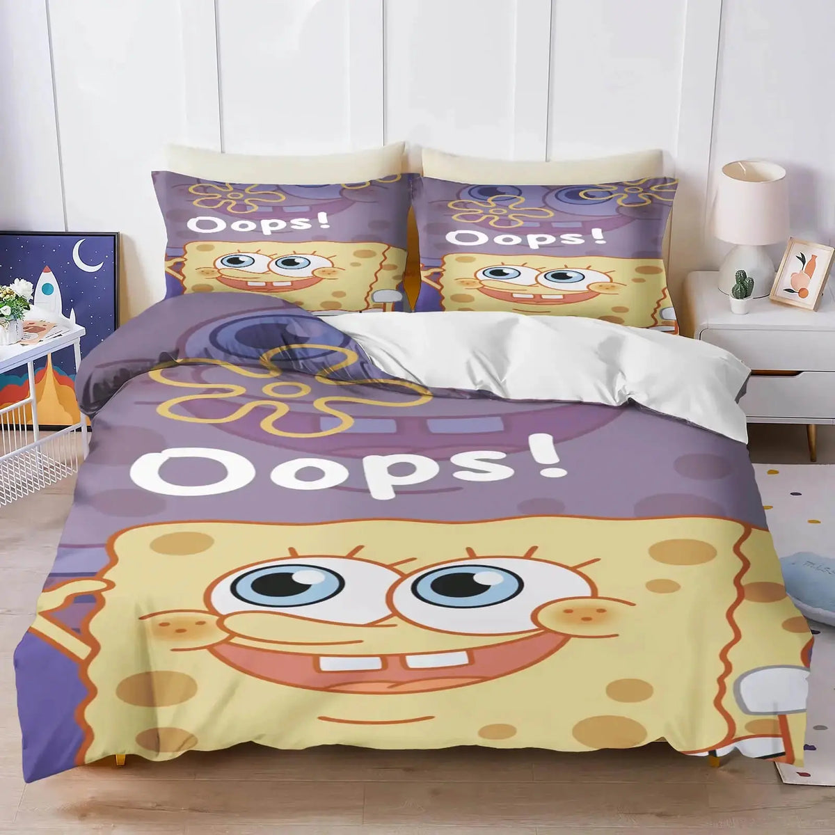 Spongebob Squarepants Cartoon Quilt Cover Zirconic