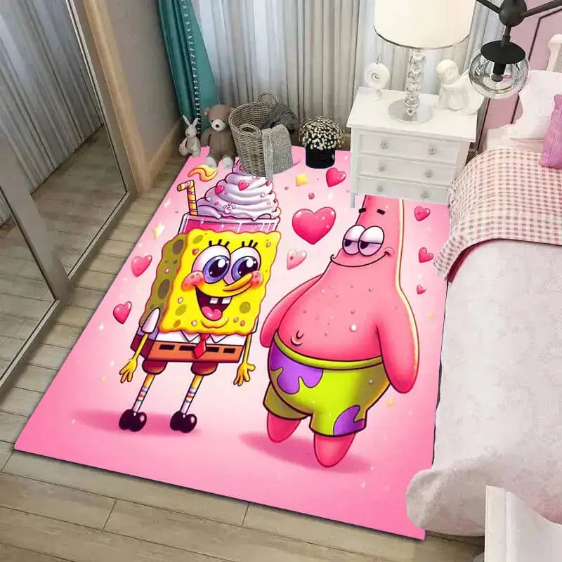 Spongebob Squarepants Cartoon Kids Rug Zirconic