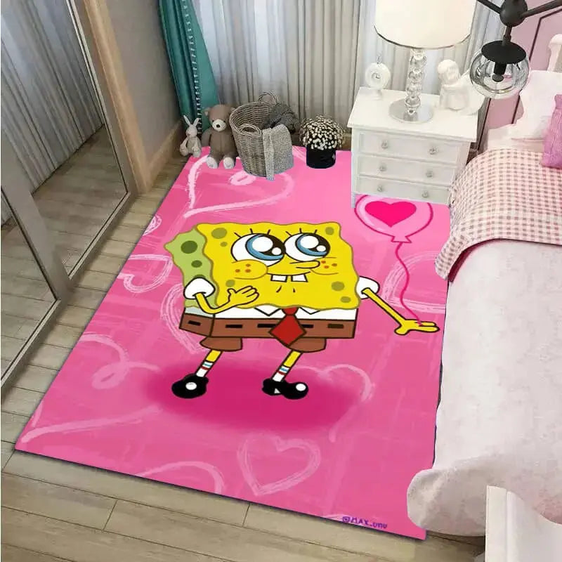 Spongebob Squarepants Cartoon Kids Rug Zirconic