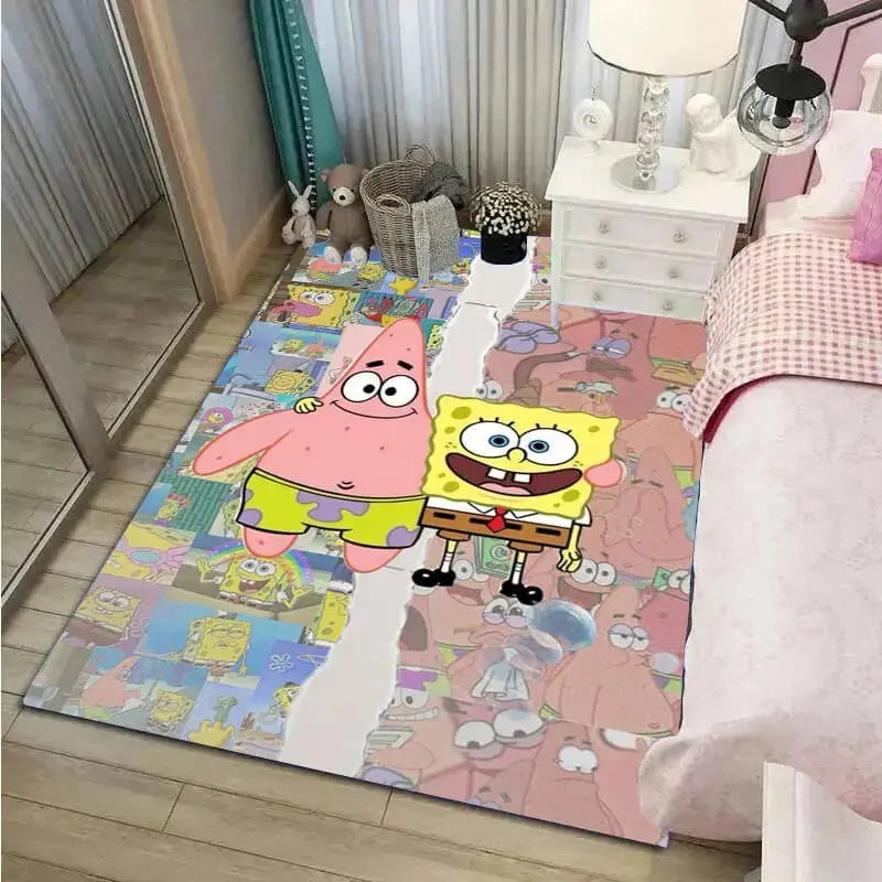 Spongebob Squarepants & Patrick Star Cartoon Kids Rug Zirconic