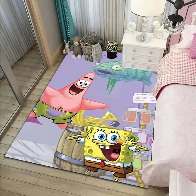 Spongebob Patrick Star Cartoon Kids Rug Zirconic