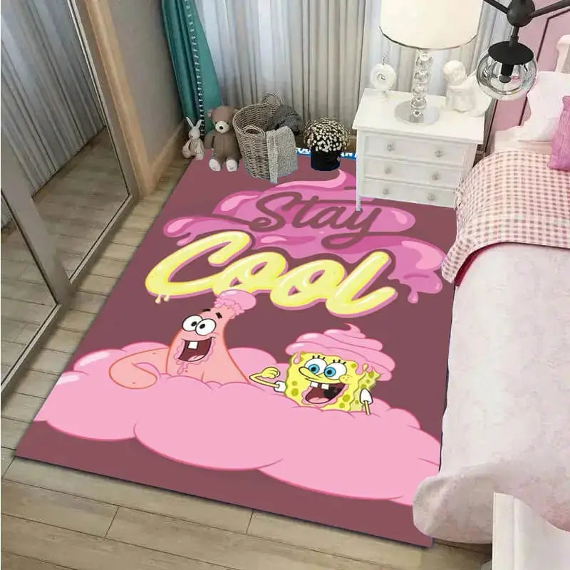 Spongebob Patrick Star & Squarepants Kids Rug Zirconic