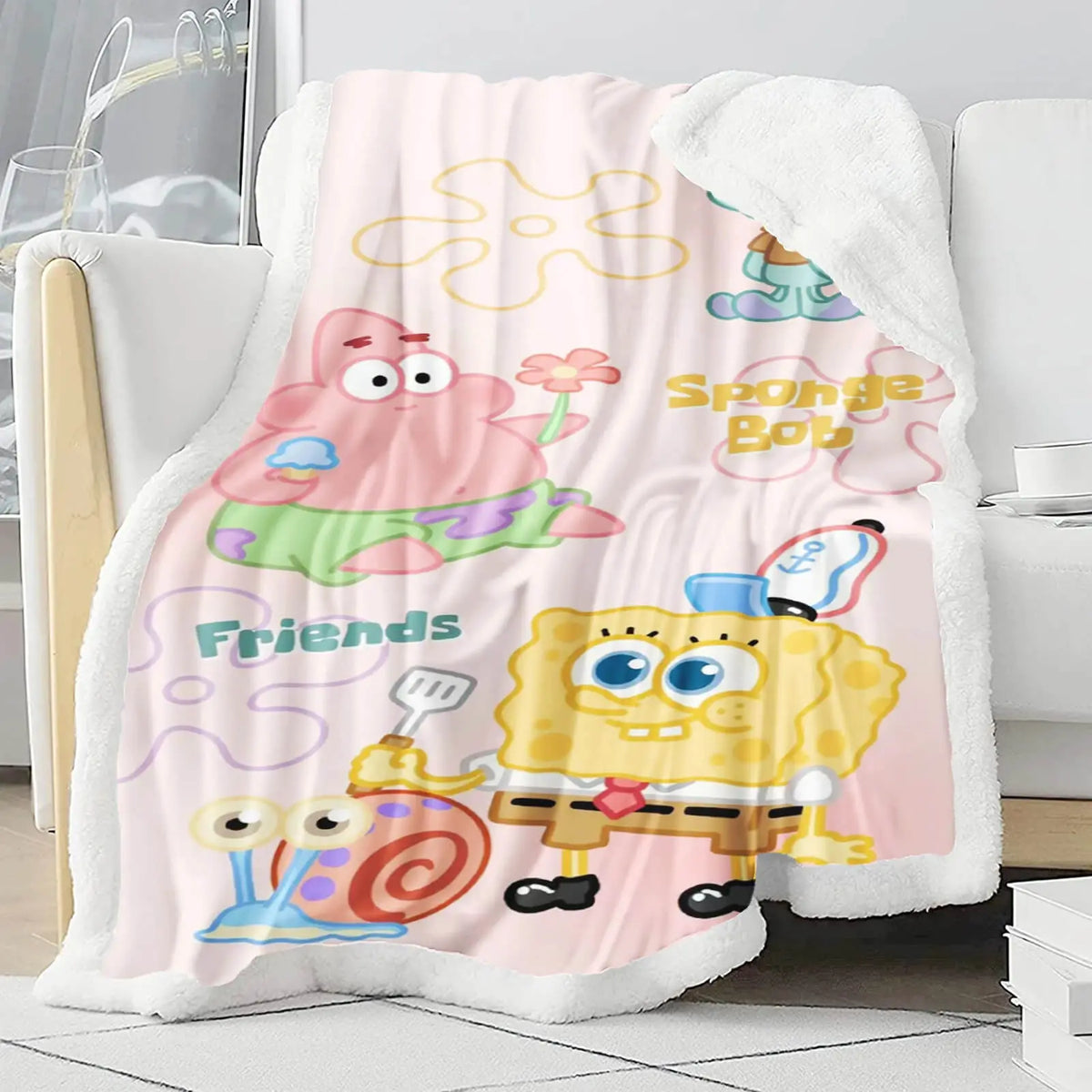Spongebob Kids Throw Blanket Zirconic