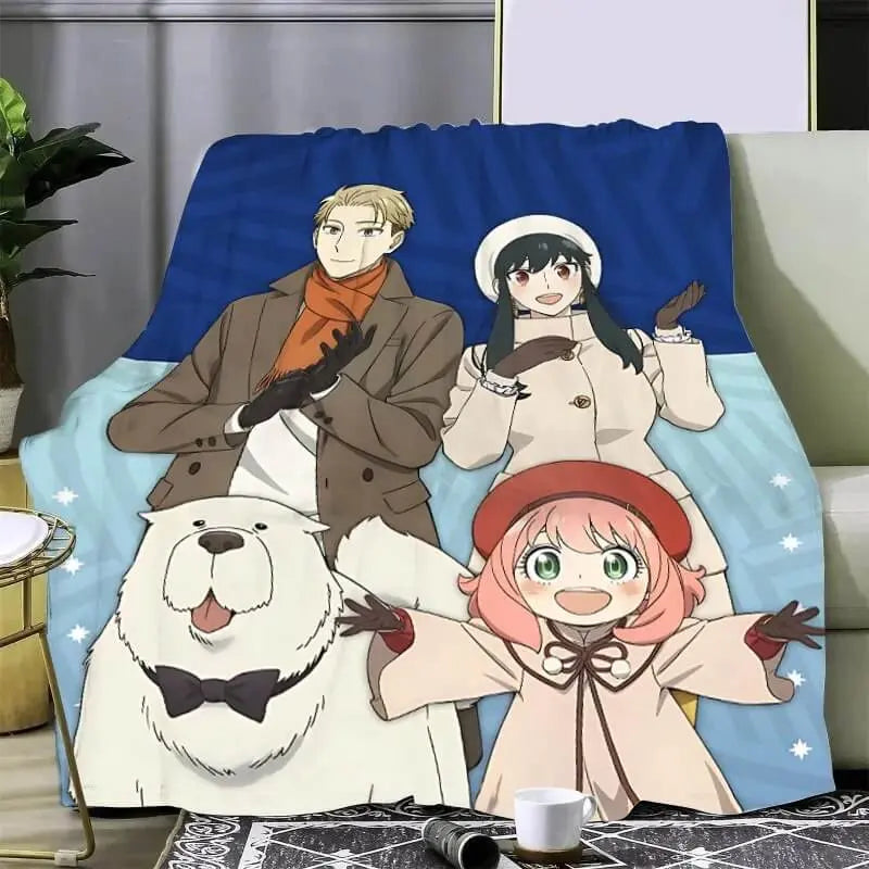 Anime Spy X Family Anya Forger Throw Blanket
