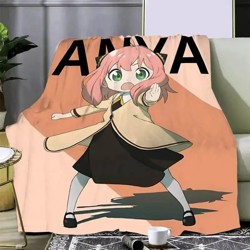 Anime Spy X Family Anya Forger Throw Blanket