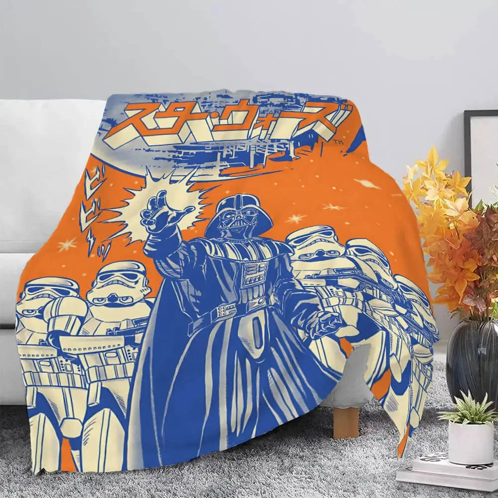 Star Wars Darth Vader & Storm Trooper Throw Blanket Zirconic