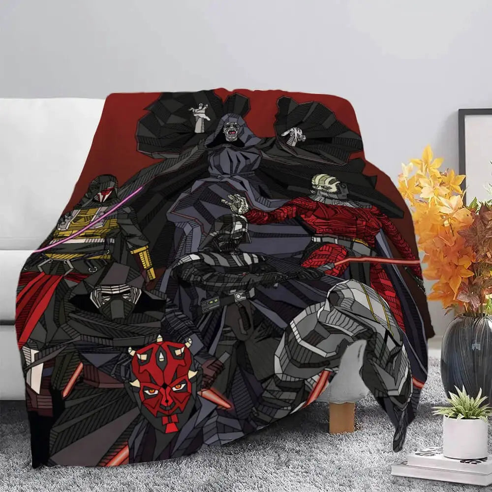 Star Wars Darth Maul & C-3po Throw Blanket Zirconic