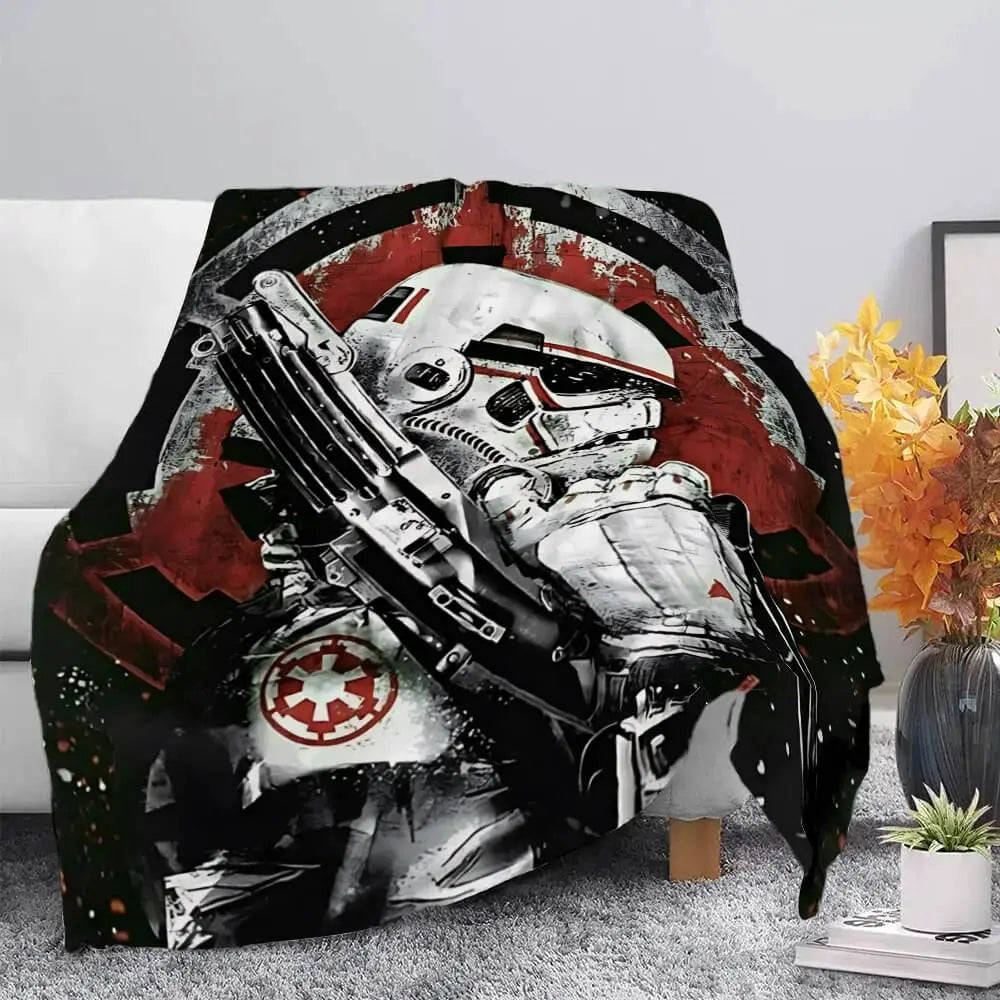 Star Wars R2-D2 & Chewbacca Throw Blanket Zirconic
