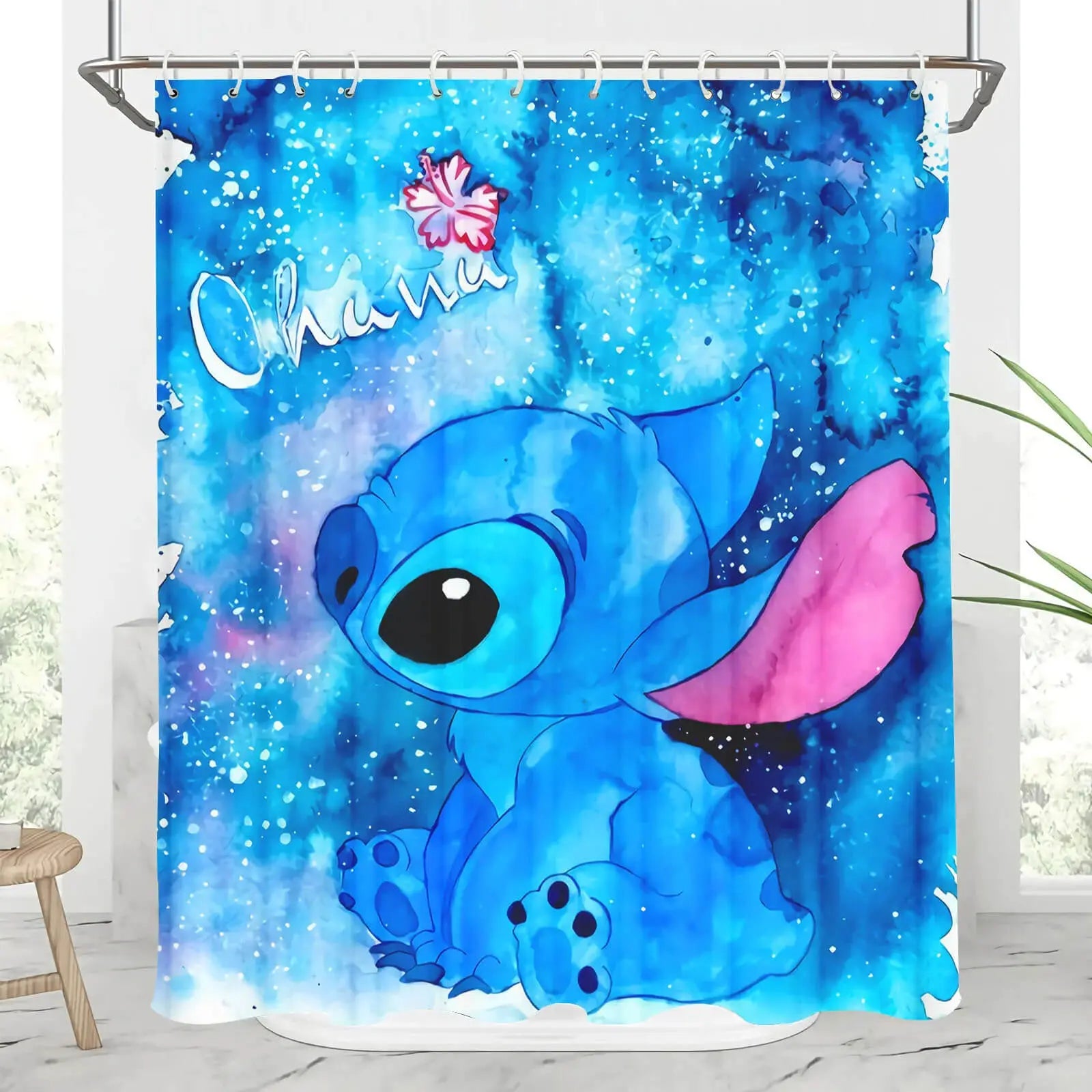 Stitch Ohana Shower Curtain
