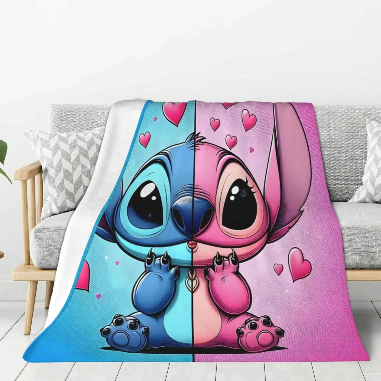 Stitch Ohana Throw Blanket