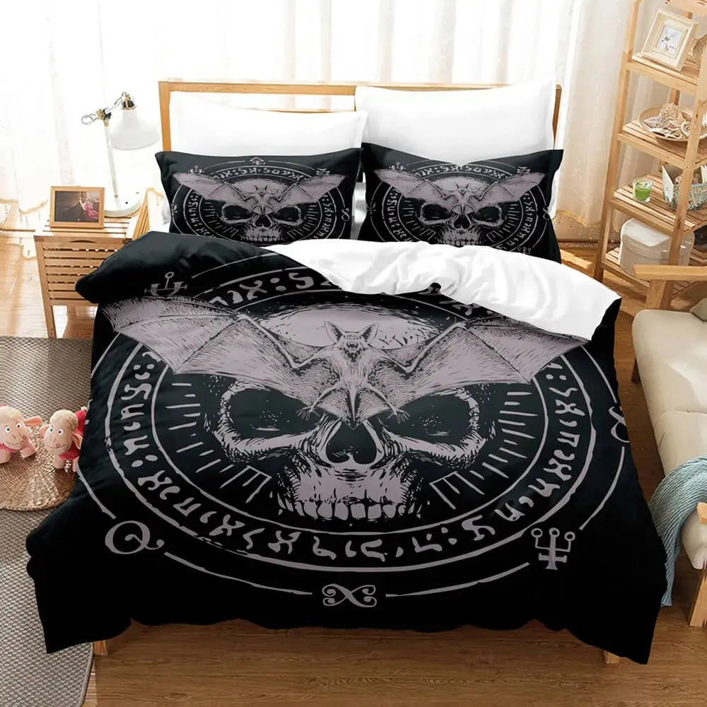 Sugar Skull Quilt Cover