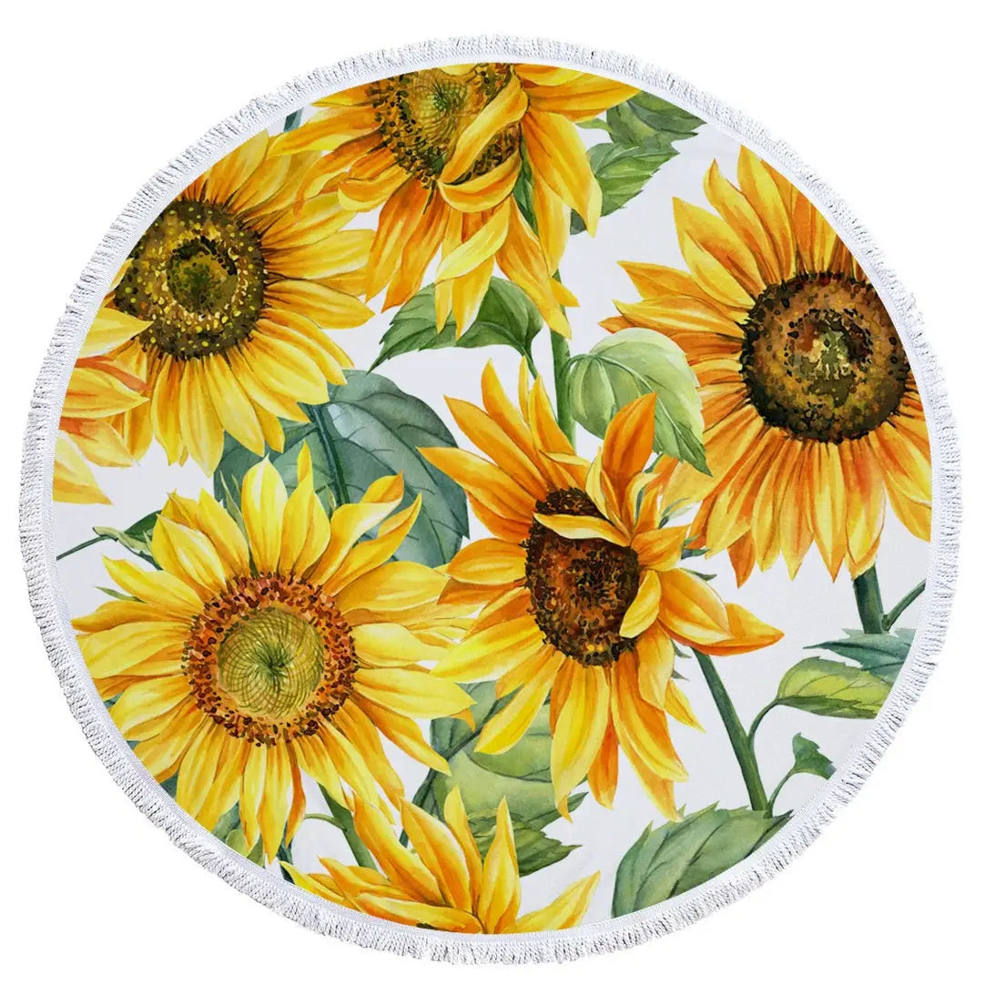 Sunflower Round Towel My Store