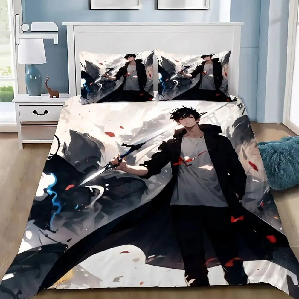 Sung Jin Woo Anime Solo Leveling Bedding Set