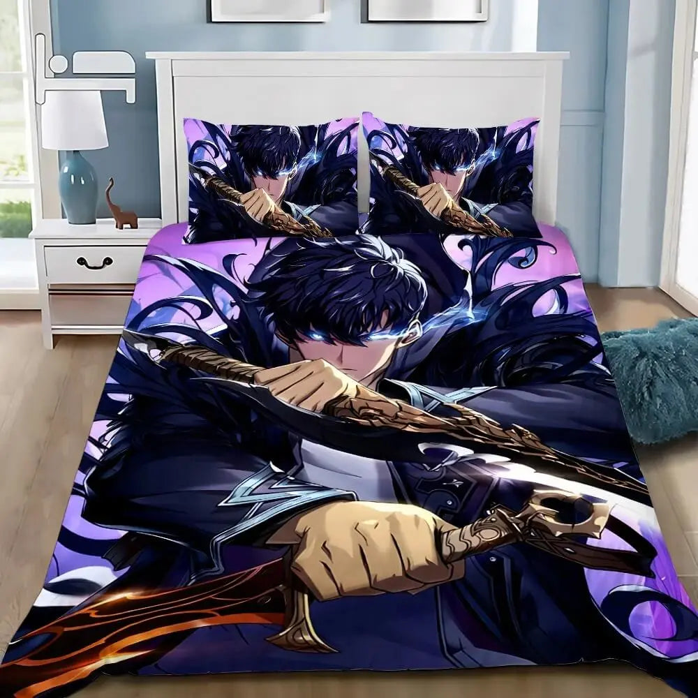 Sung Jin Woo Anime Solo Leveling Duvet Cover