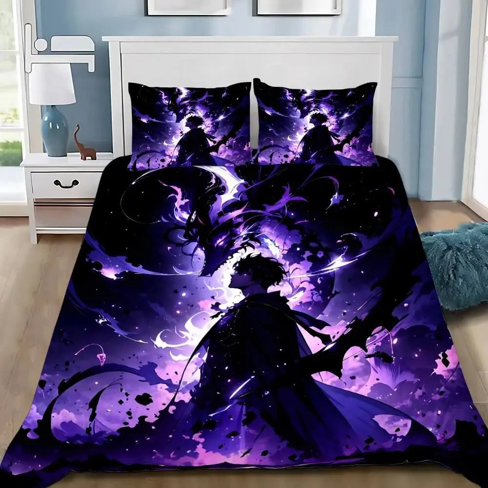 Sung Jin Woo Anime Solo Leveling Quilt Cover