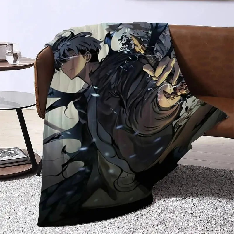Solo Leveling Sung Jin-Woo  Anime Throw Blanket