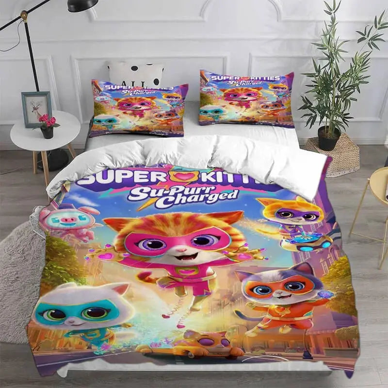 Super Kitties Quilt Cover