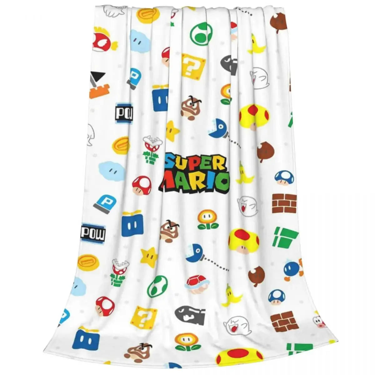 Super Mario Cartoon Kids Throw blanket