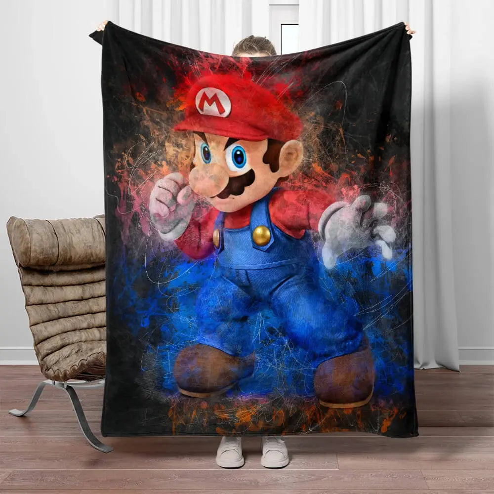 Super Mario Throw Blanket
