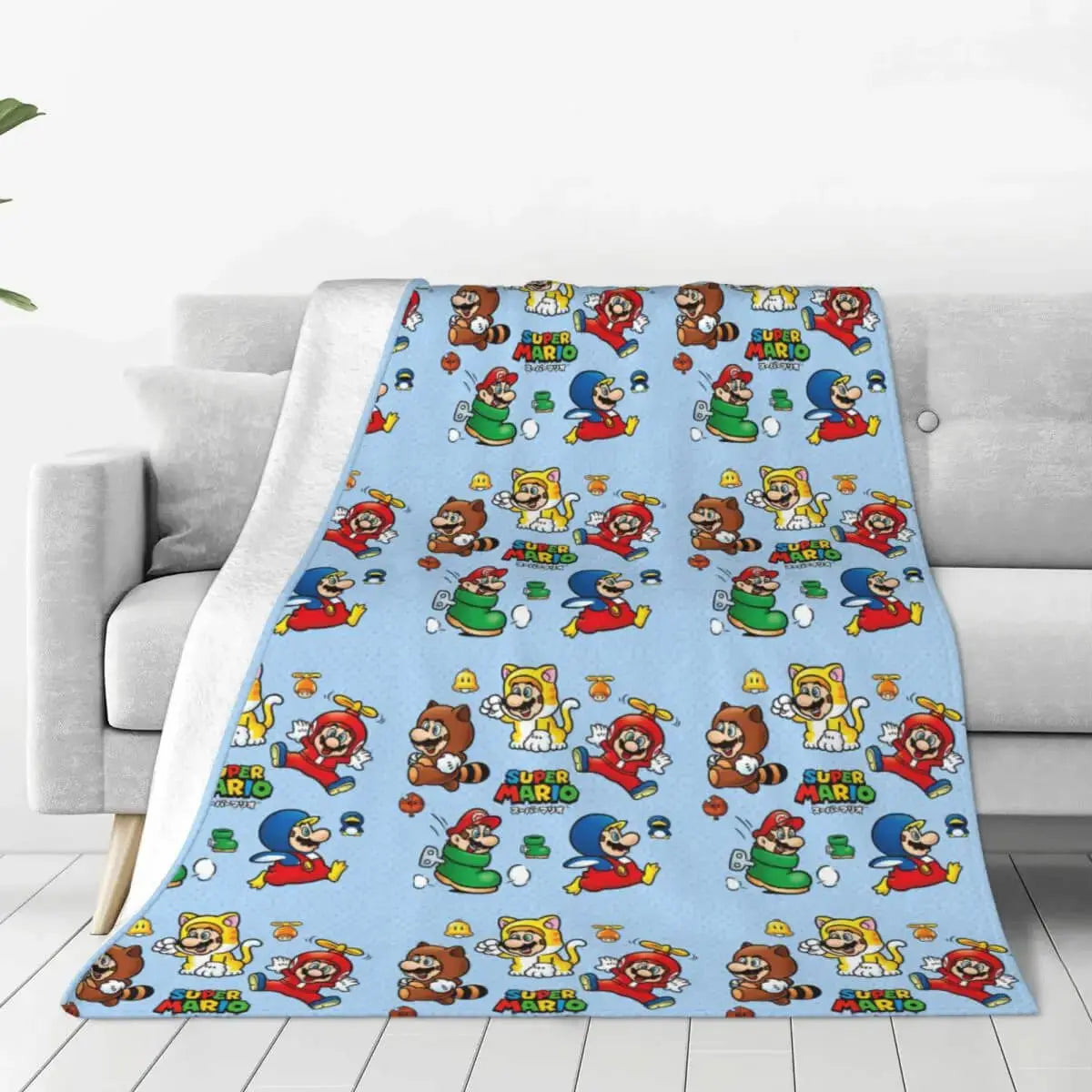 Super Mario Throw Blanket