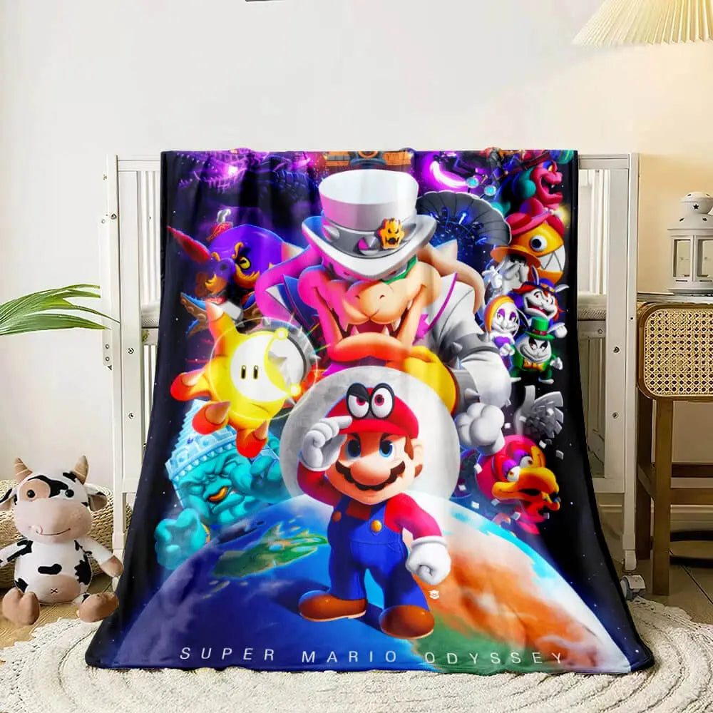 Super Mario Kids Throw Blanket Zirconic
