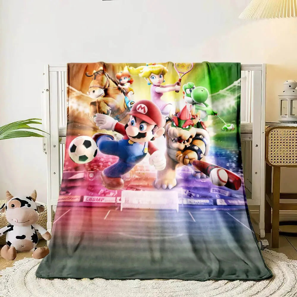 Super Mario Kids Throw Blanket Zirconic