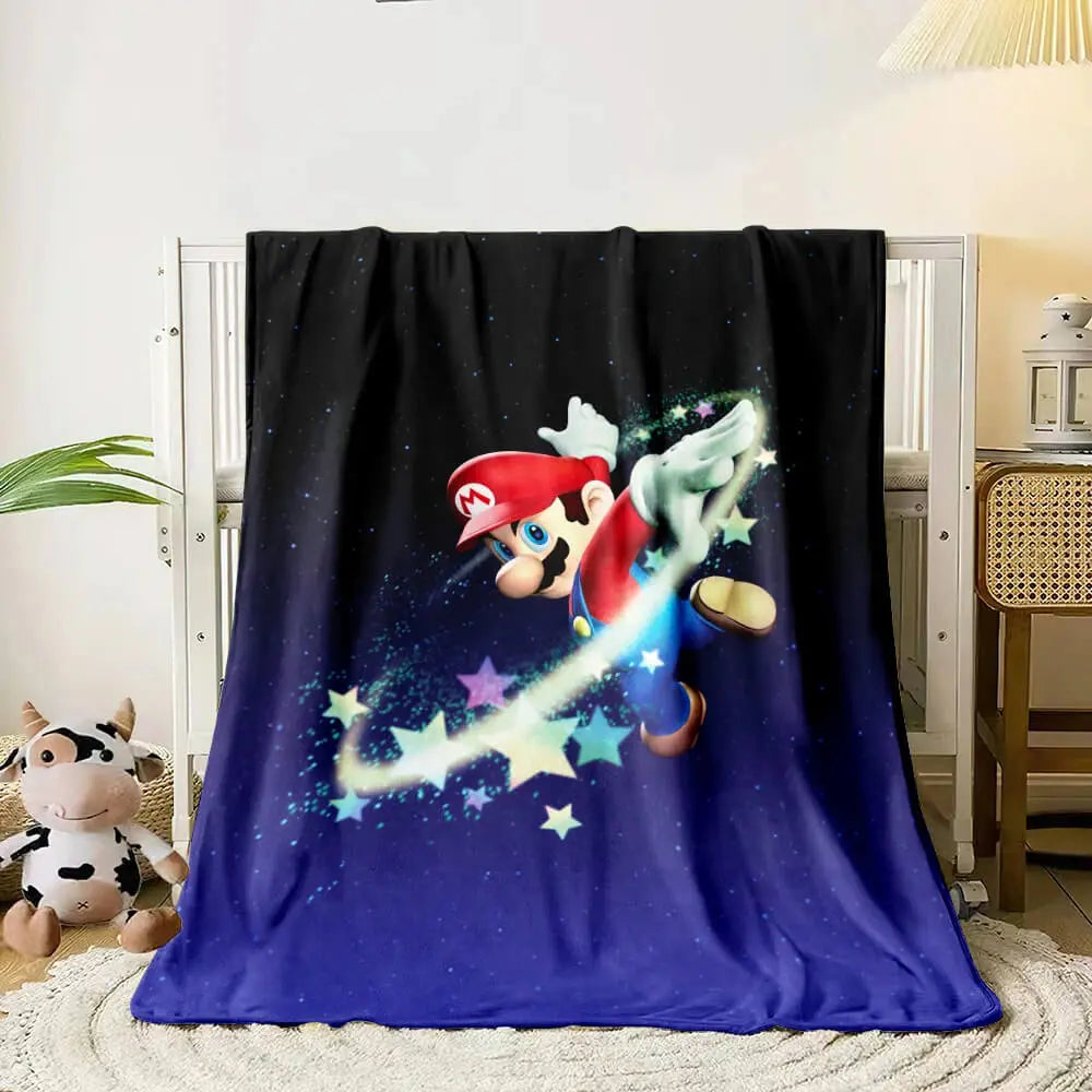Super Mario Kids Throw Blanket Zirconic