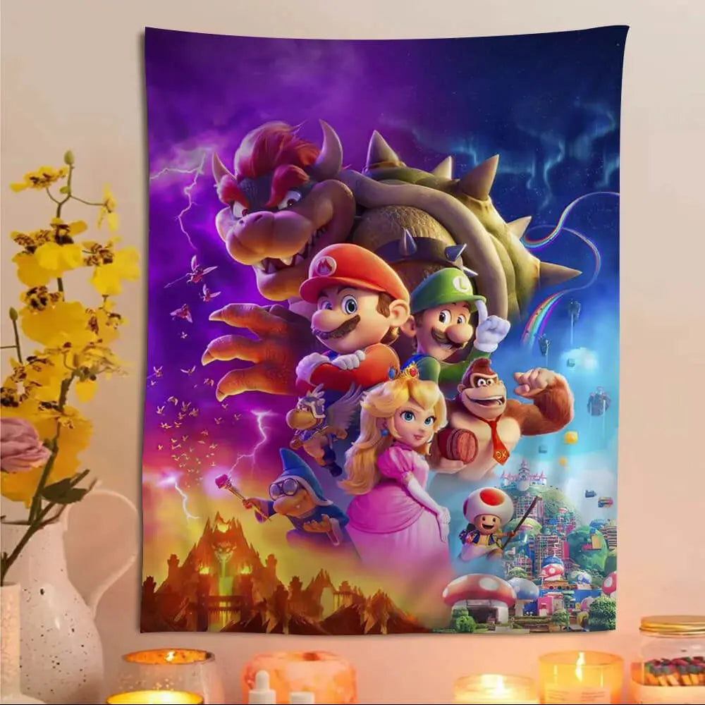 Super Mario Wall Hanging Tapestry Zirconic