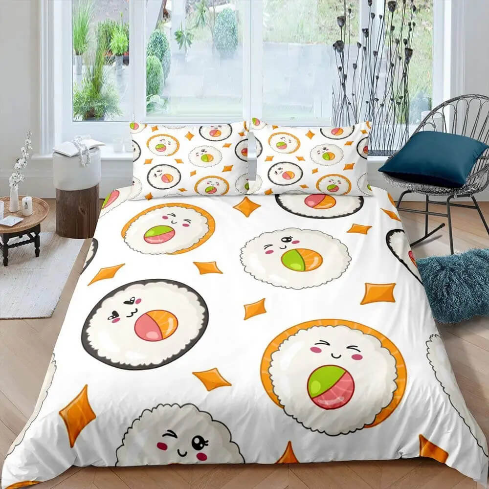 sushi aesthetic bedding