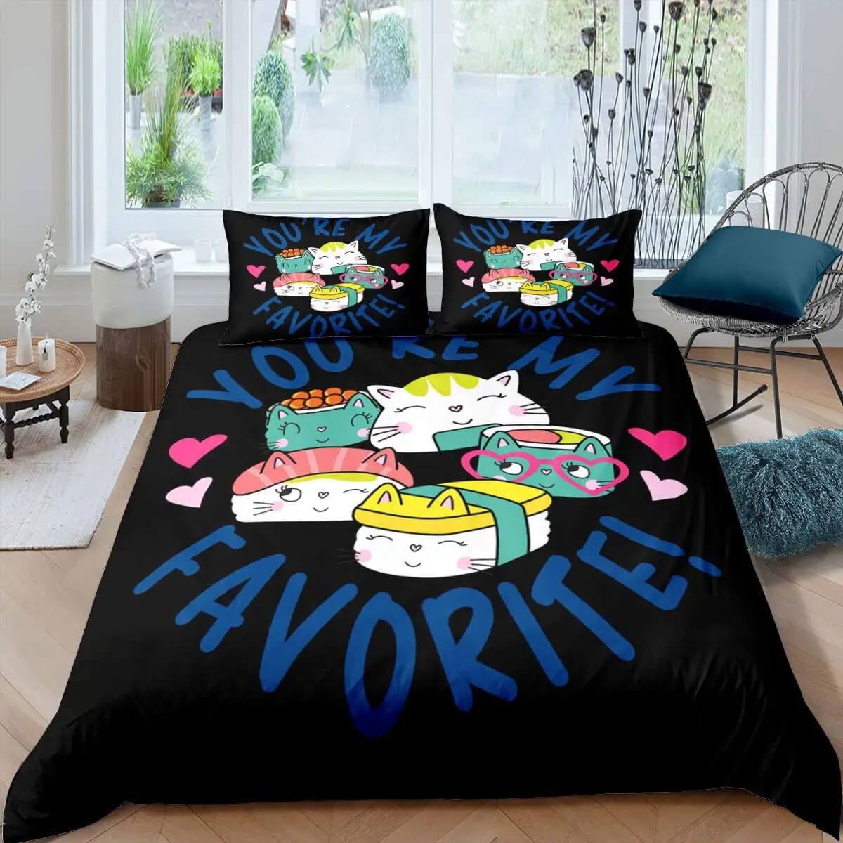 sushi bedroom decor bedding