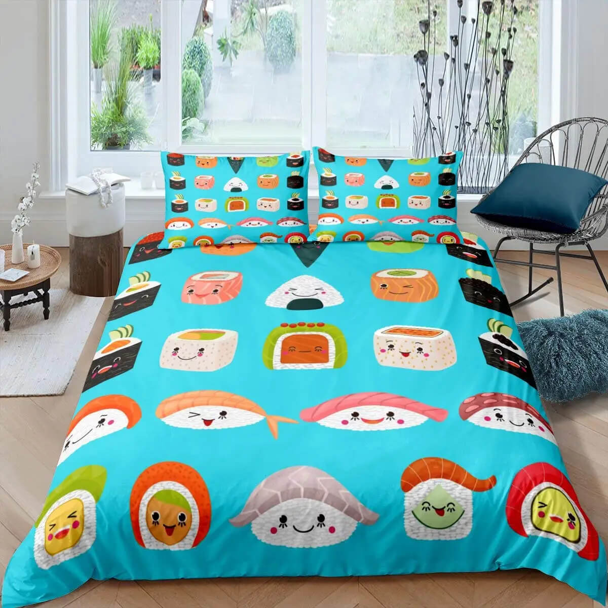 sushi cartoon kids bedding for bedroom decor