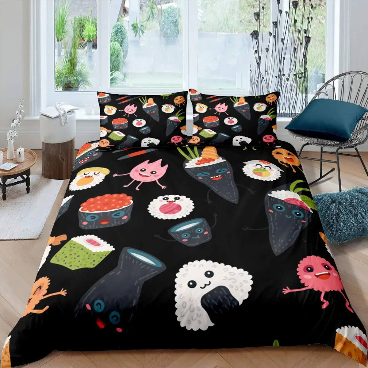 sushi cartoon kids bedding