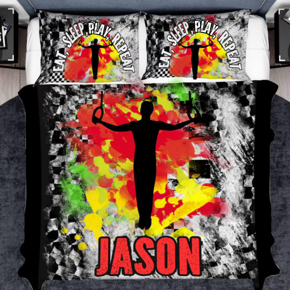 Personalized Sports Quilt Cover for Kids | Custom Bedding for Boys & Girls