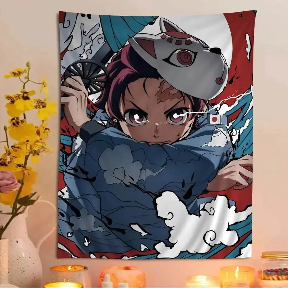 Tanjiro Kamado Decorative Wall Hanging for Anime Bedroom

Demon Slayer Anime Panel Featuring Tanjiro with Water Dragon

Blue Energy Anime Art Wall Display with Tanjiro

Kimetsu no Yaiba Wall Drape – Tanjiro in Battle Pose