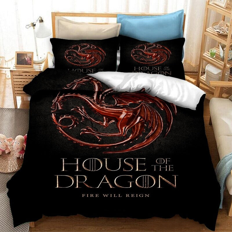 Targaryen dragon bedding