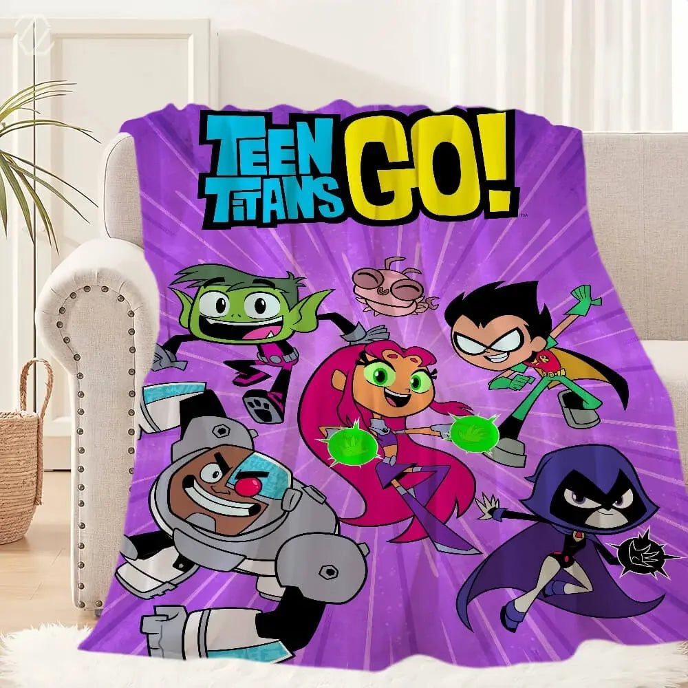 Teen Titans Go Throw Blanket Zirconic