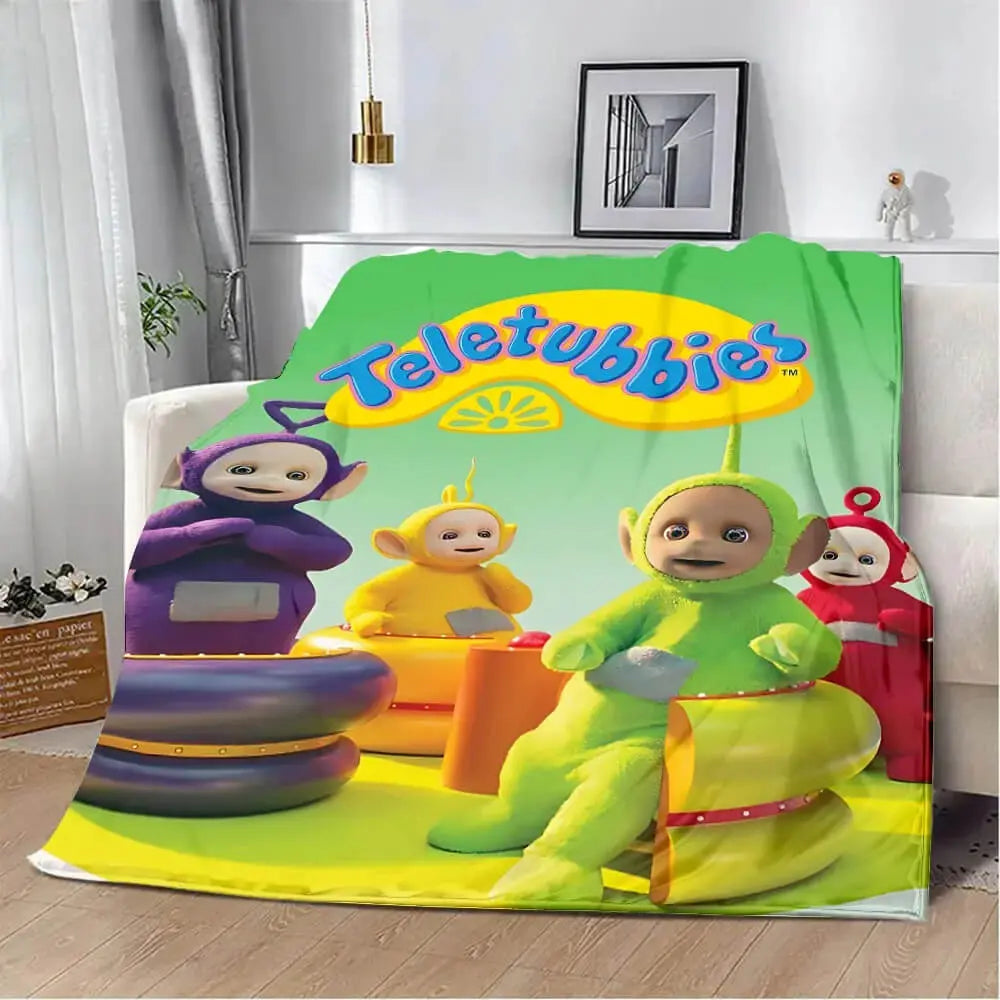 Teletubbies Cartoon Kids Throw Blanket